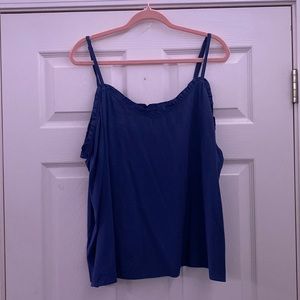 dark blue tank top